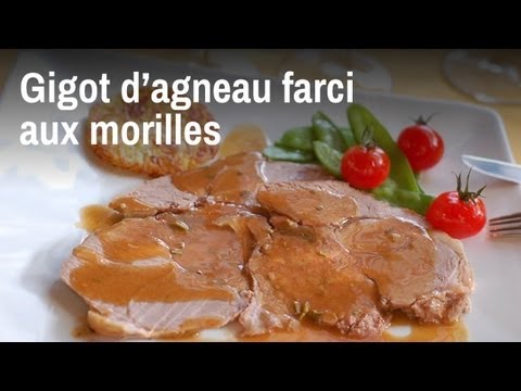 recette-de-chef-:-gigot-d'agneau-farci-aux-morilles