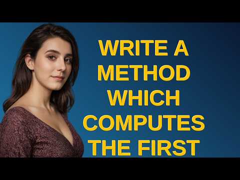 Codereview: Write a method which computes the first twenty Fibonacci numbers