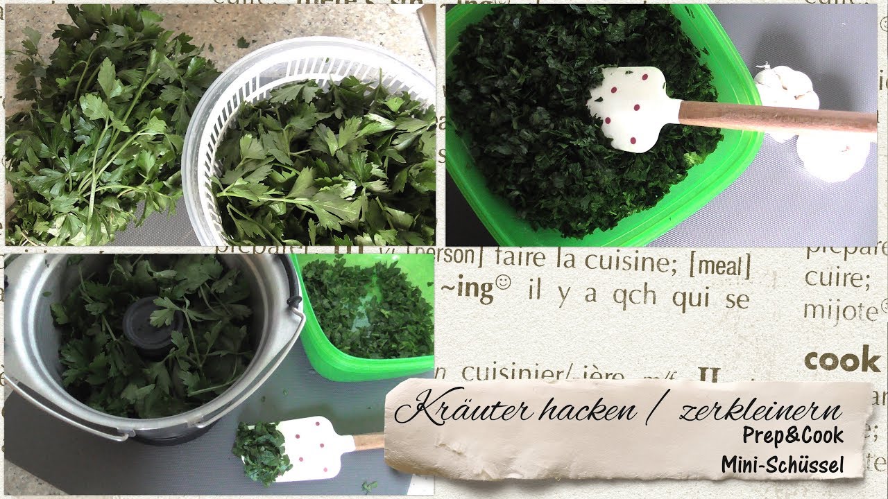 Krups Prep Cook Mini Schussel Krauter Zerkleinern Hacken Youtube