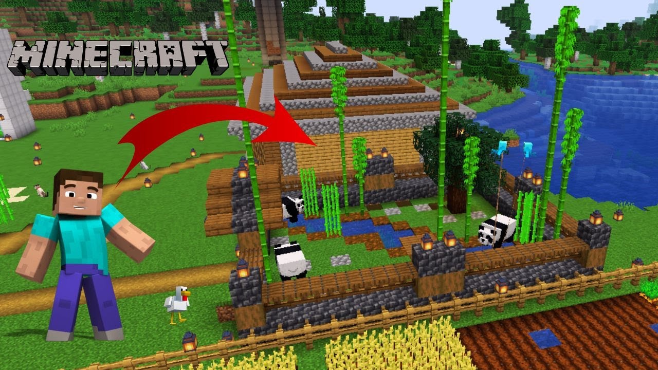 I Built an Aesthetic Panda Enclosure in MINECRAFT 😍 - YouTube