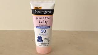 neutrogena pure & free baby sunscreen lotion
