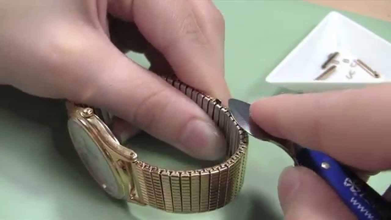 Watch Band Adjusting - How to Remove U-Clip Expansion Links - YouTube