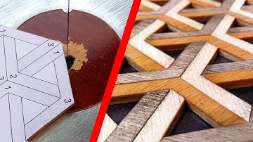 Optical illusion with 3d effect - scroll saw ornament