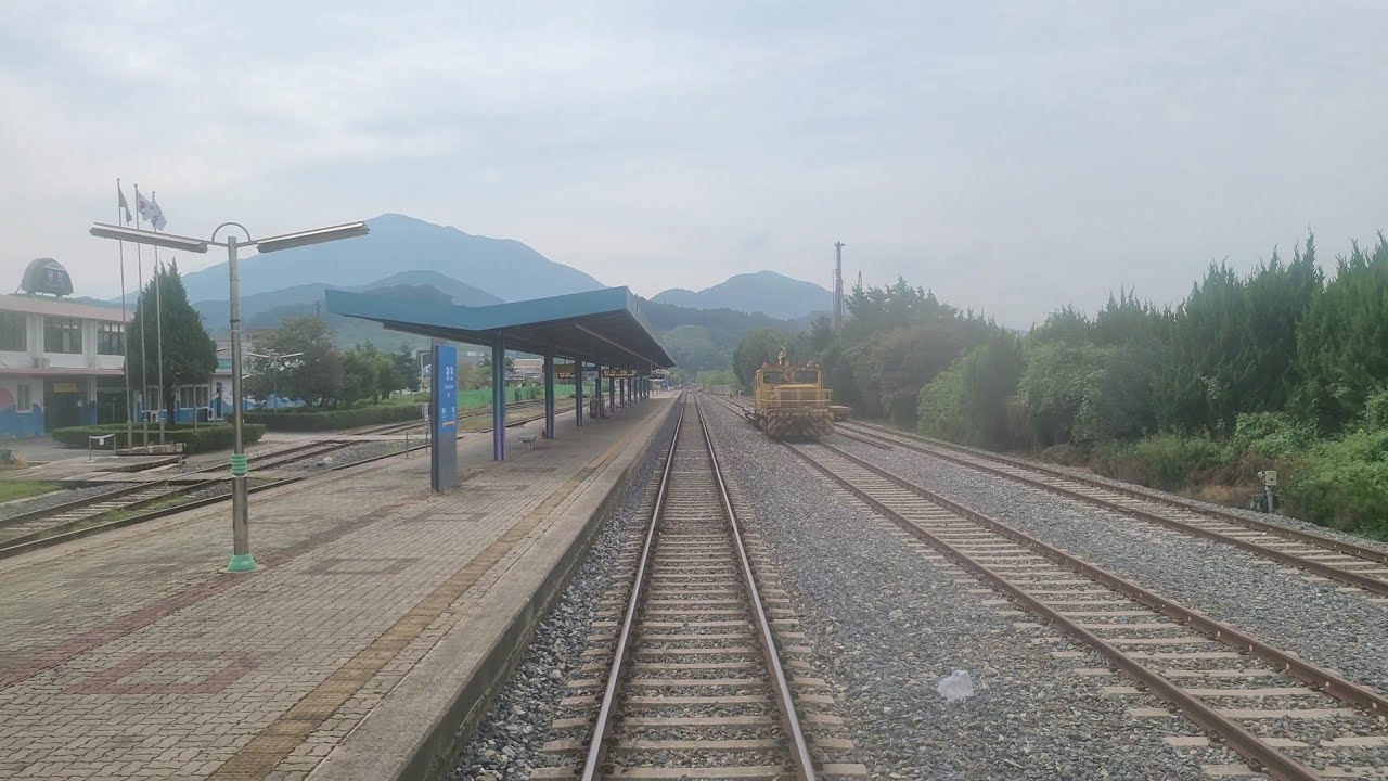 장항선 무궁화호 광천역~홍성역 후부 주행영상 [4K]