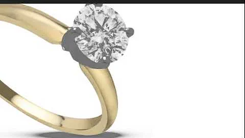 1ct Diamond Solitaire Engagement Ring, H-I Color, SI2 Clarity, 14K Yellow   Gold. - SuperJeweler.com