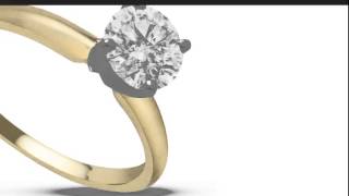 1ct Diamond Solitaire Engagement Ring Hi Color Si2 Clarity 14k Yellow   Gold  Superjewelercom