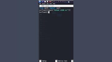 Linux  ‘Calculate the Hypotenuse of a Triangle’  in  Python #shorts