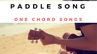 The Paddle Song 1-Chord Song-- Little Ukes Ukulele Lesson For Kids
