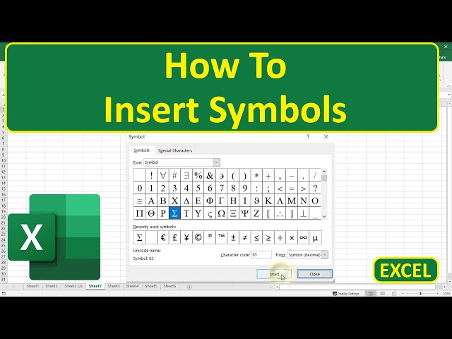 How to Insert Cross Text Symbol in Excel & Google Sheets