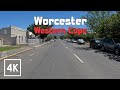 Worcester driving through the busy town of worcester western cape south africa