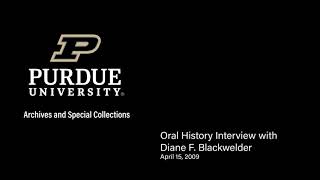 Diane F. Blackwelder Interview