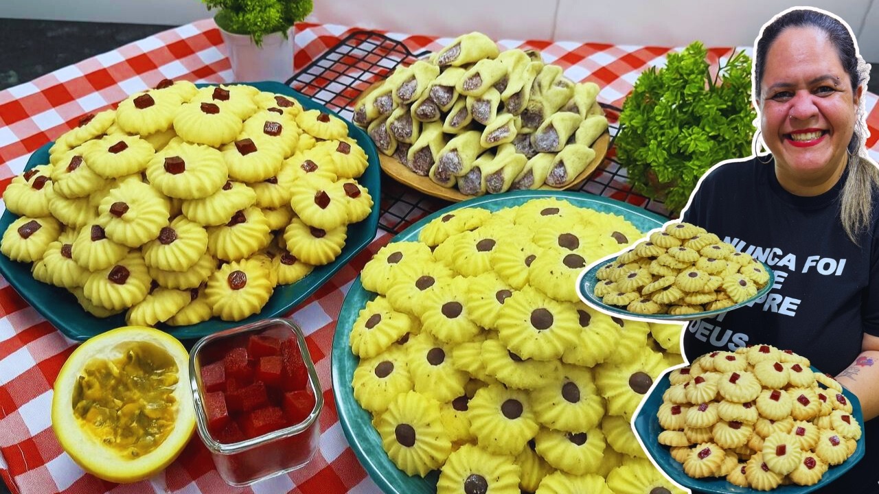 🤤 3 Receitas de Biscoitos que Derretem na Boca: Maracujá, Tradicional e Beliscão de Goiabada!