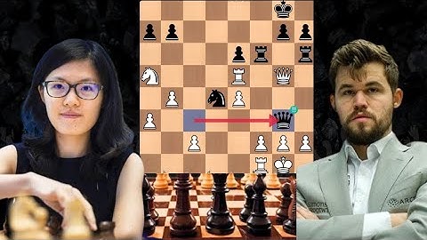 Extra Clever Chess Game : 91 By Magnus Carlsen vs Hou Yifan |#chess #chessmaster #chesscom 