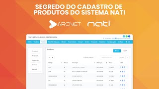 SEGREDOS DO CADASTRO DE PRODUTOS DO SISTEMA NATI! screenshot 3