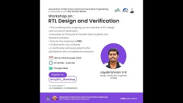 Workshop on “ RTL Design and Verification ”