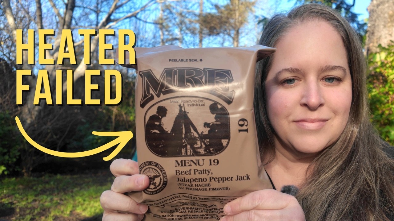 My First MRE Review & Taste Test | Menu #19 Beef Patty (Heater FAIL) 😅 ...
