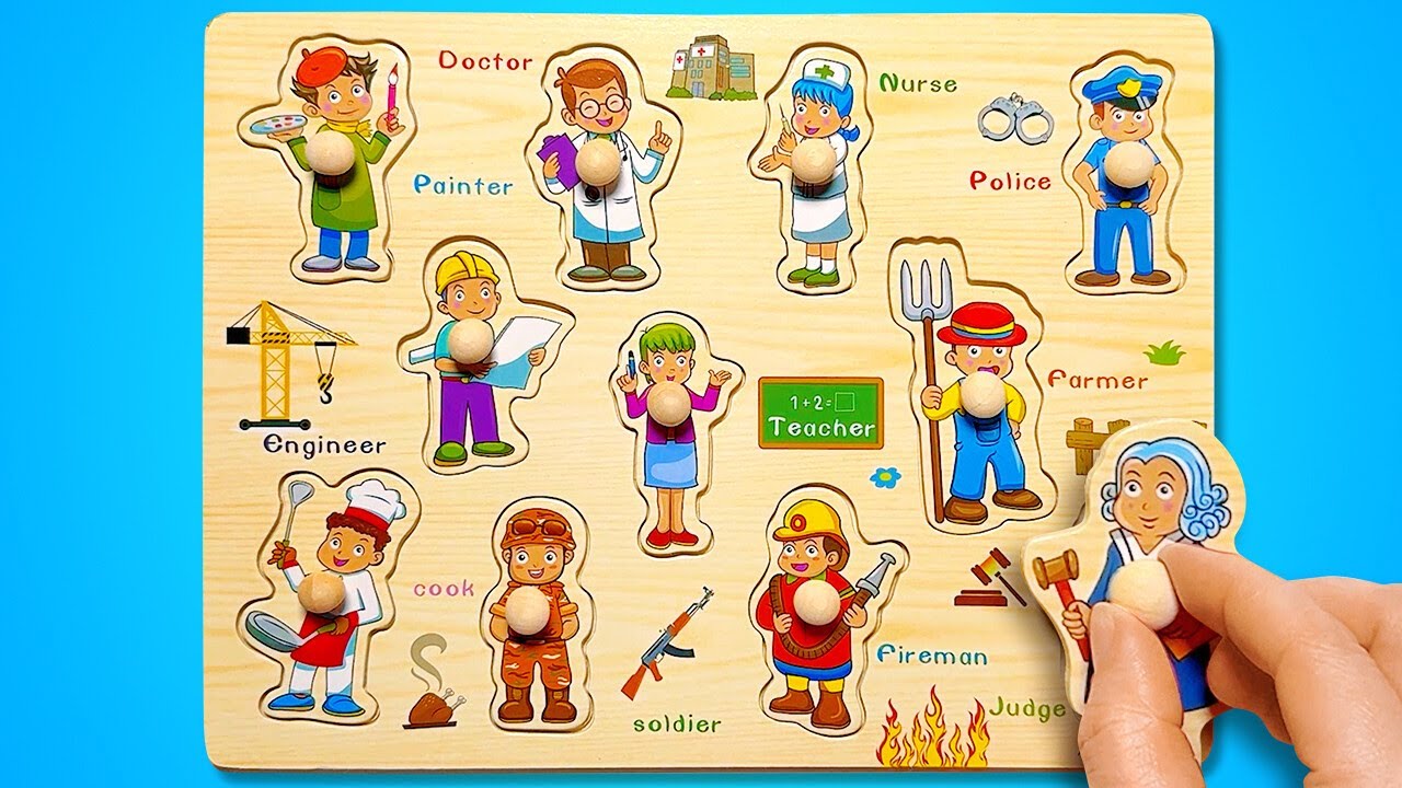 Guess the Job! 👮‍♂️ Firefighter, Doctor and Police + Fun Puzzles 🧩🚑