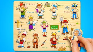 guess job firefighter doctor police fun puzzles