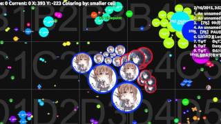 Agar.io big mass split running part 1