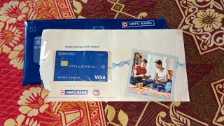 HDFC Bank Millennia Debit card Unboxing 2025 | HDFC Bank welcome kit Unboxing | Financial System