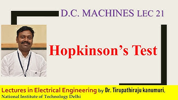 DCM 21 Hopkinsons Test