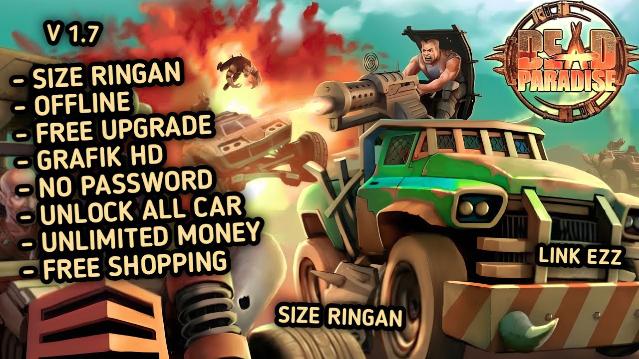 Dead Paradise Car Race Shooter Mod Apk
