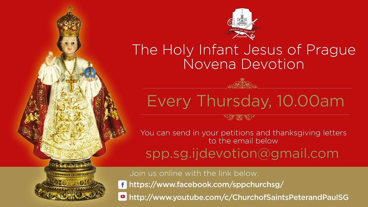 Novena Devotion to the Infant Jesus of Prague (9 July) - Church of Sts