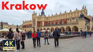 Krakow Poland 4K Rynek Główny Wawel Castle Walking Tour