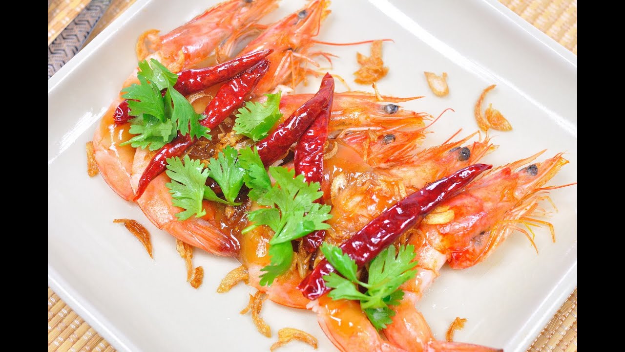 กุ้งทอดราดซอสมะขาม (เมนูไมโครเวฟ)