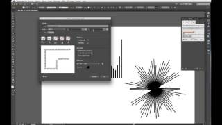 Display radial lines around a circle with Illustrator