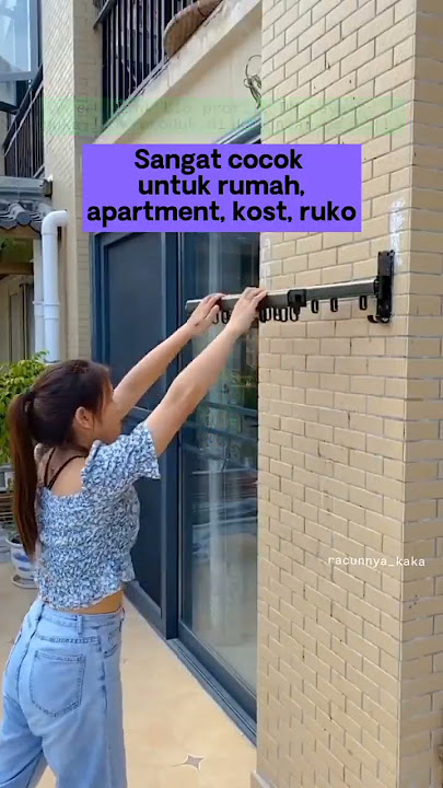 jemuran lipat gantung jemutan dinding baju