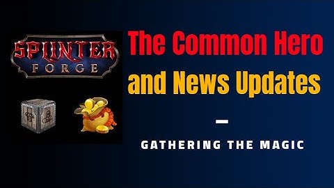 SplinterForge  The Common Hero - Another Gold Foil Item!