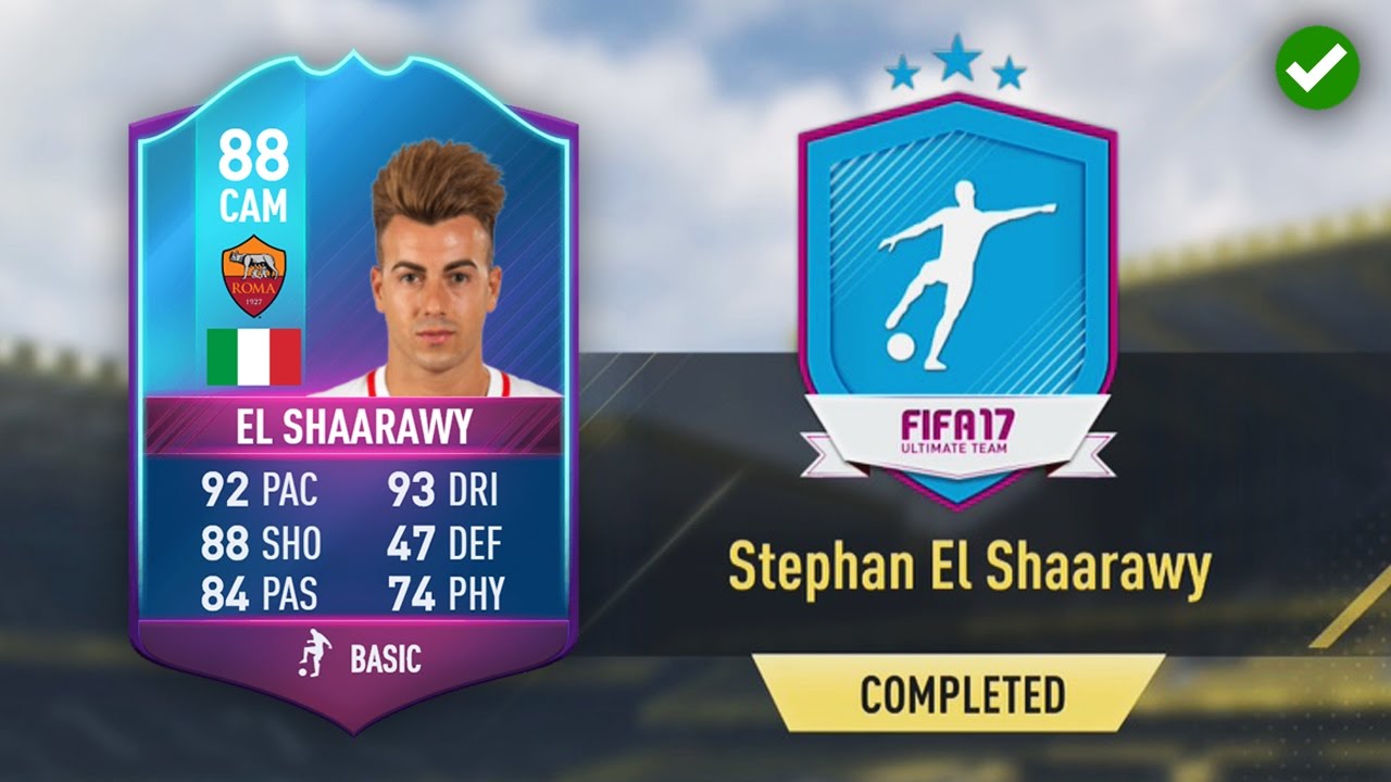 PREMIUM SBC EL SHAARAWAY! (CHEAPEST METHOD & COMPLETED) (FIFA 17 Ultimate Team)