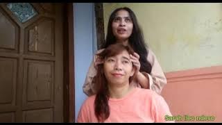 SAKIT KEPALA SEMBUH SETELAH DIPIJAT MBAK YANI BULE KW