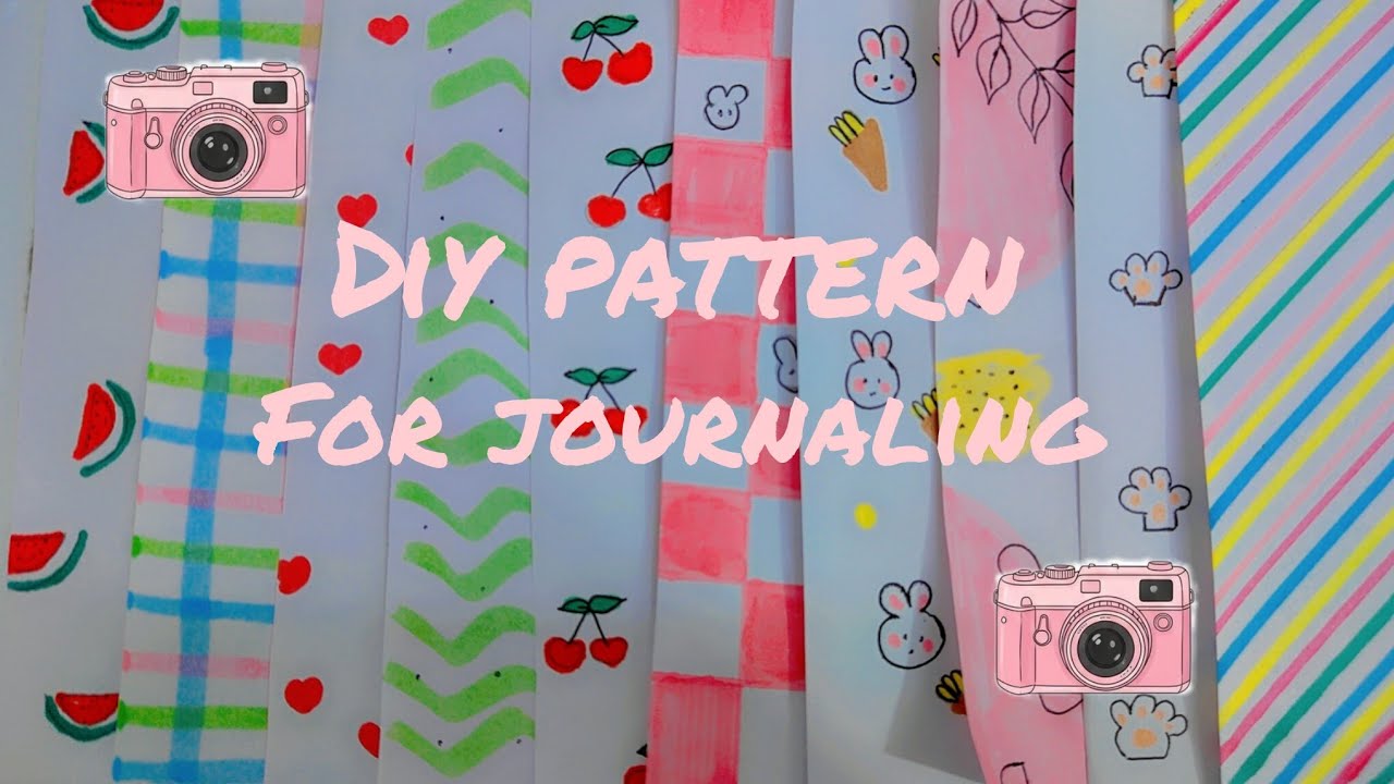 Journal Mini Pattern Paper 💡10 DIY Pattern Paper for journaling | Easy & Affordable Ideas 💌 - YouTube