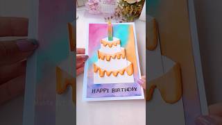 Happy Birthday Card Ideas #Shorts #Art #Diy #Youtubeshorts