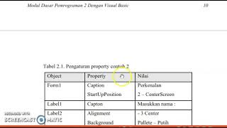 Visual Basic 6.0 Event & Properties