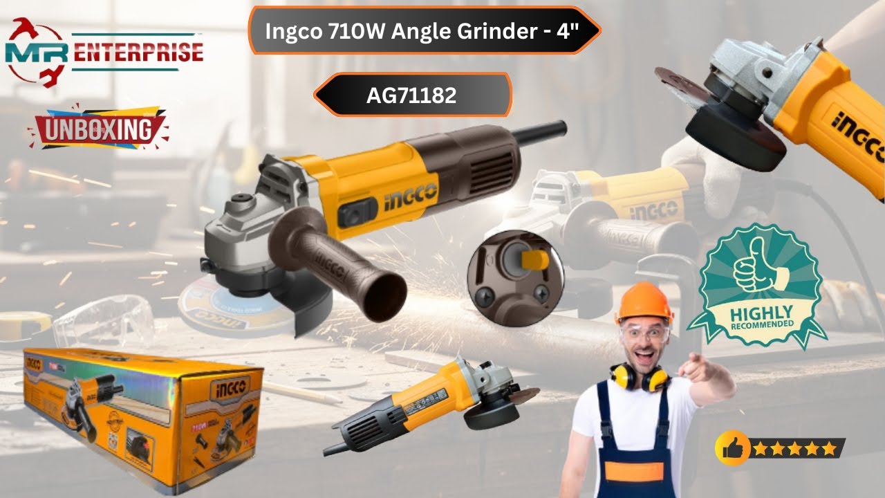 INGCO AG71182 Angle Grinder Review: Best Budget 4-Inch 710W Grinder for Metal & Tiles?