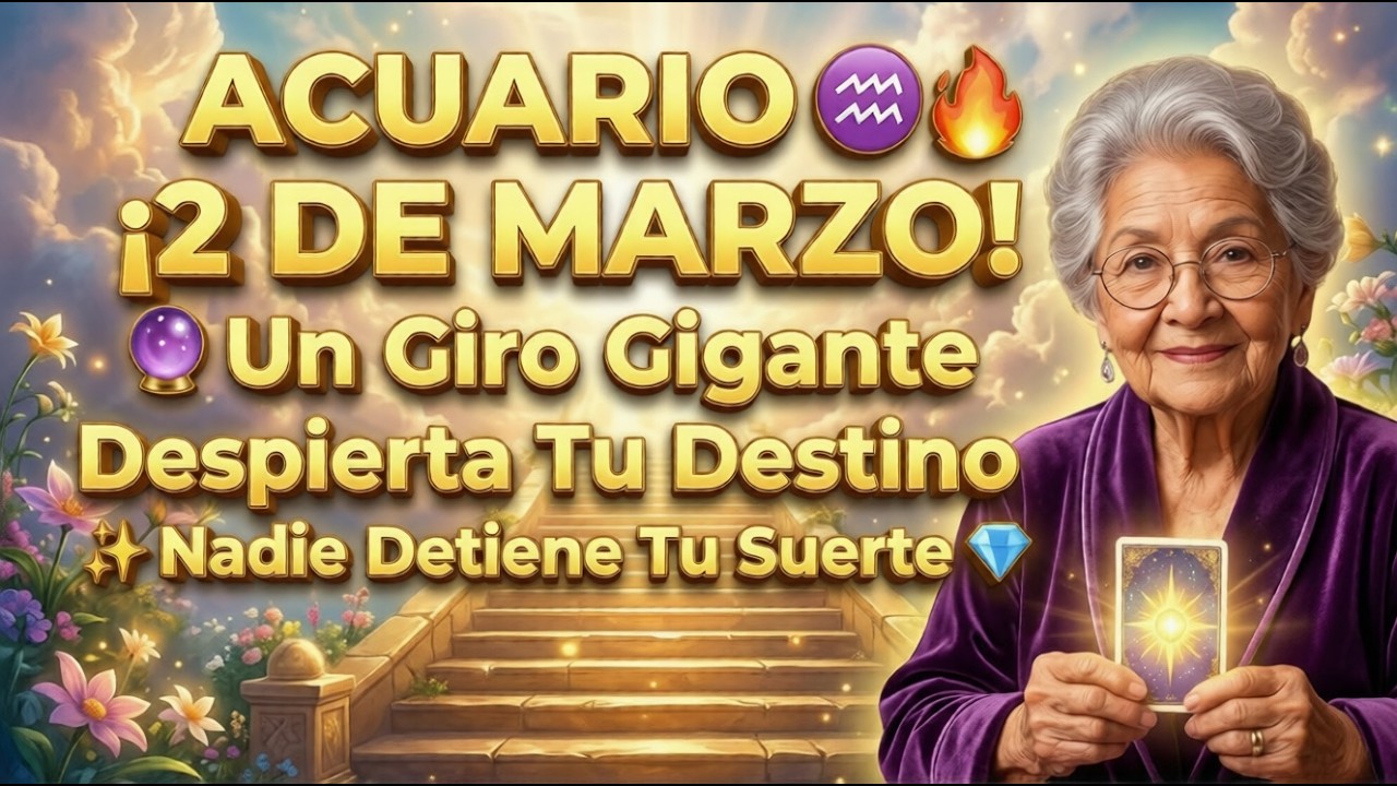 ACUARIO ♒🔥 ¡2 DE MARZO! 🔮 Un Giro Gigante Despierta Tu Destino ✨ Nadie Detiene Tu Suerte 💎