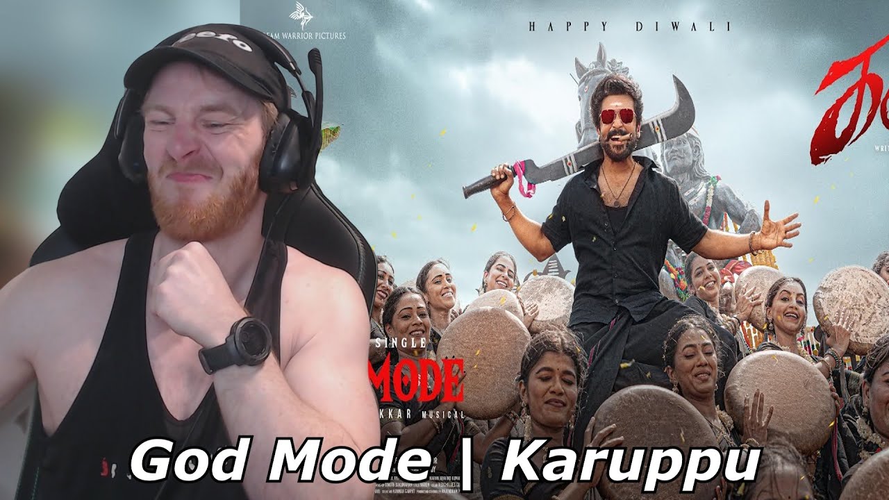 Лирическое видео «Режим Бога» | Каруппу | Сурия | РДЖБ | Триша | @SaiAbhyankkar • Реакция иностранца