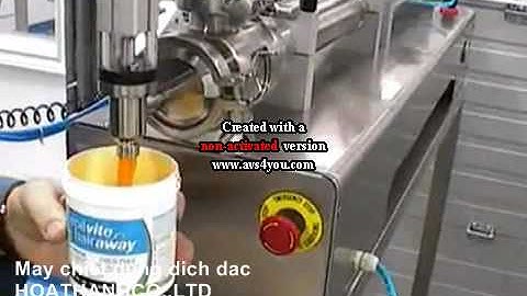 Máy chiết rót mật ong, máy chiết  rót sữa tắm, máy chiết rót dầu gội đầu, kem đánh răng