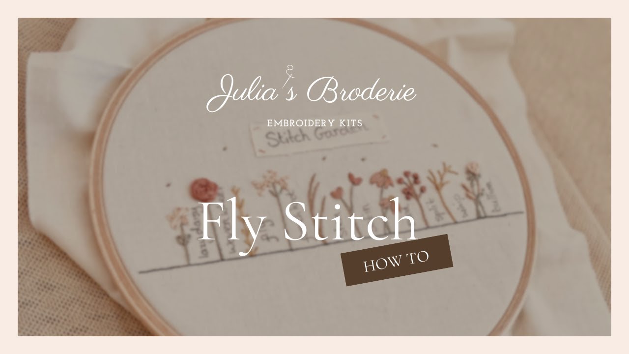 Fly Stitch Tutorial - How to embroider fly stitch for beginners - YouTube
