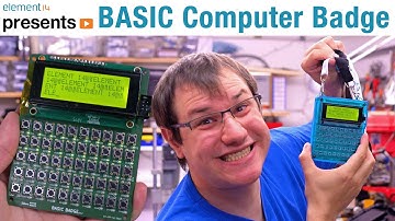 Handheld BASIC Computer in Badge Format with the Arduino Uno