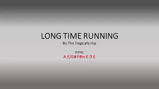 Video thumbnail of "Long Time Running by The Tragically Hip - Easy chords and lyrics"