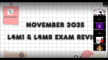 Review L4M1 and L4M8 November Exams, 2025