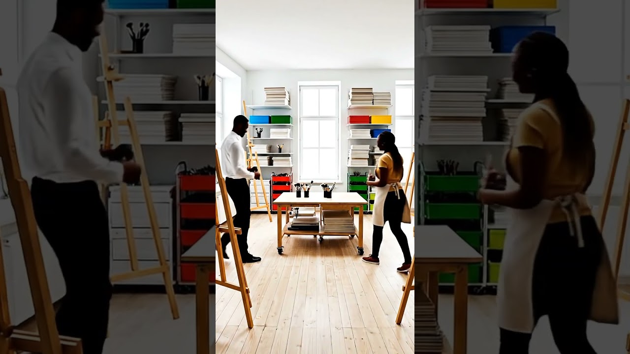 This Messy Art Room Transformation Is So Satisfying!