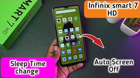 How to change lock screen time in Infinix Smart 7 HD,How to change sleep time in Infinix Smart 7 HD,