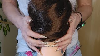 : ASMR Nape Tingles & Hair Parting | 30+ Minutes | No Talking   #asmr