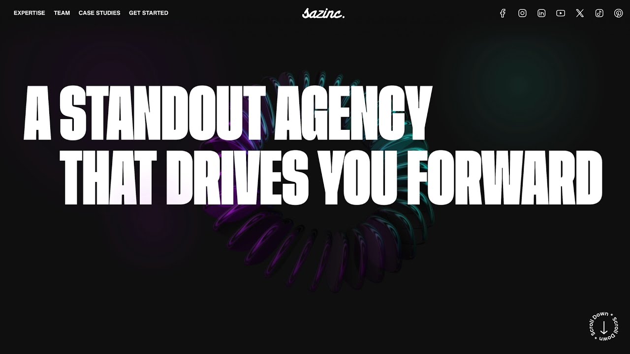 Website Design Promo 🌐 sazinc GmbH 🌐 UX/UI 