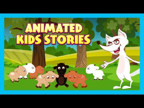 เรื่องราวของหมาป่าและแพะน้อยเจ็ดตัว ||  KIDS HUT STORYTELLING TIA และ TOFU STORIES